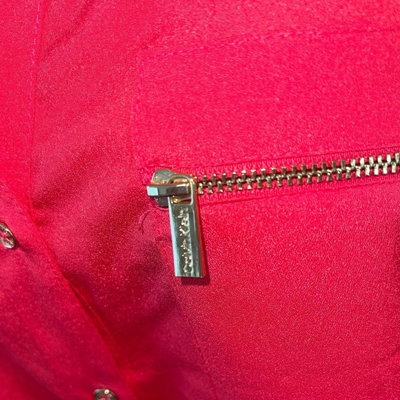 Calvin Klein ladies blouse. Salmon Color! Super pretty. Only worn once. Size XL - Picture 3 of 7